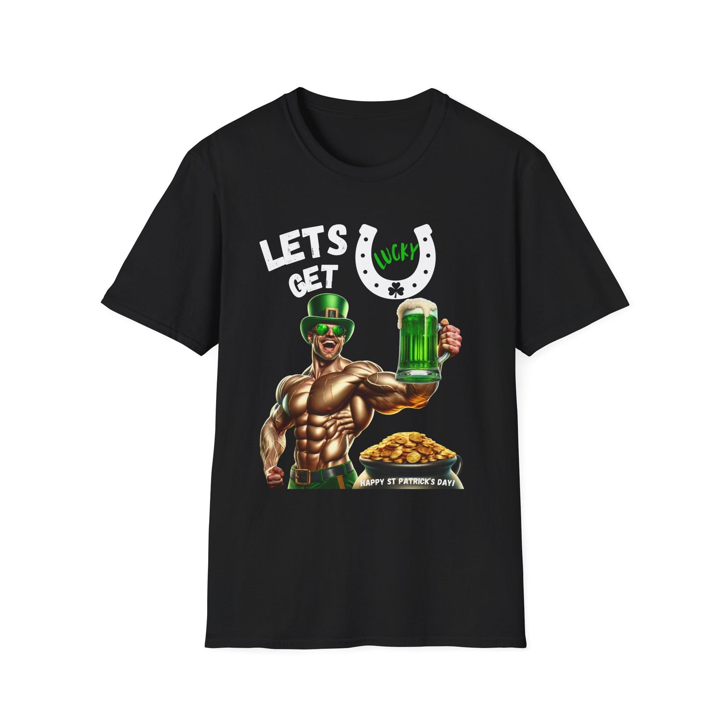 St Patrick's Day T-Shirt Let's Get Lucky! Party Leprechaun Irish Festive