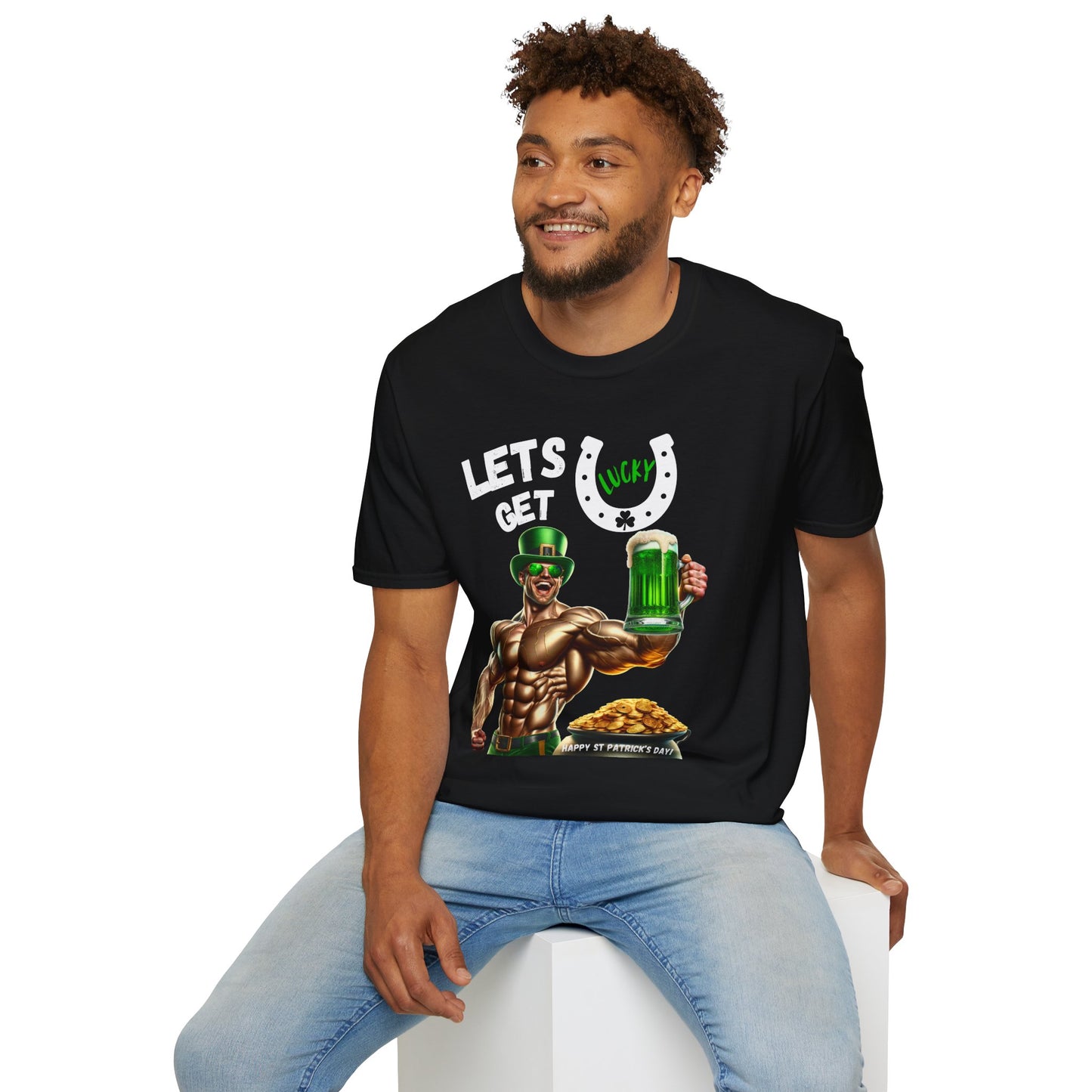 St Patrick's Day T-Shirt Let's Get Lucky! Party Leprechaun Irish Festive