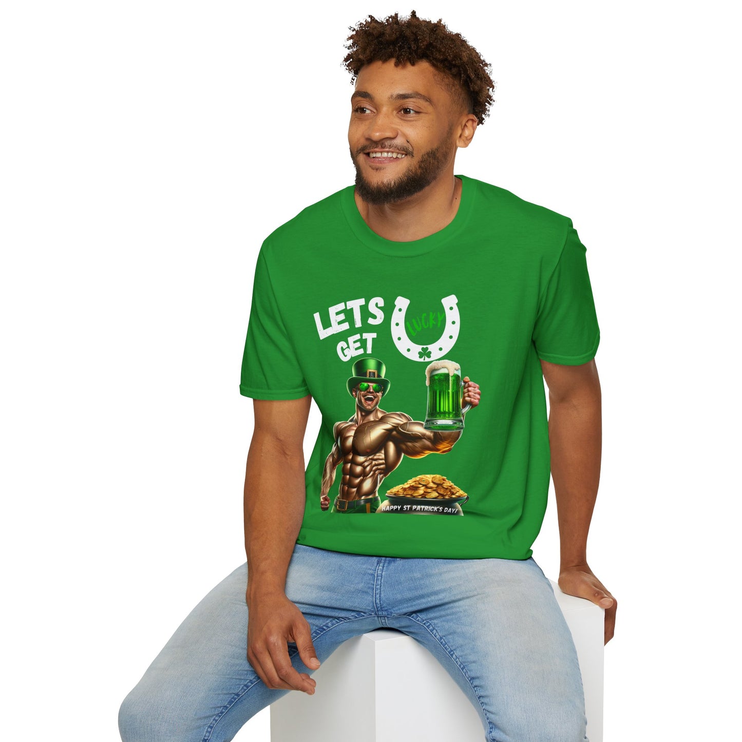 St Patrick's Day T-Shirt Let's Get Lucky! Party Leprechaun Irish Festive