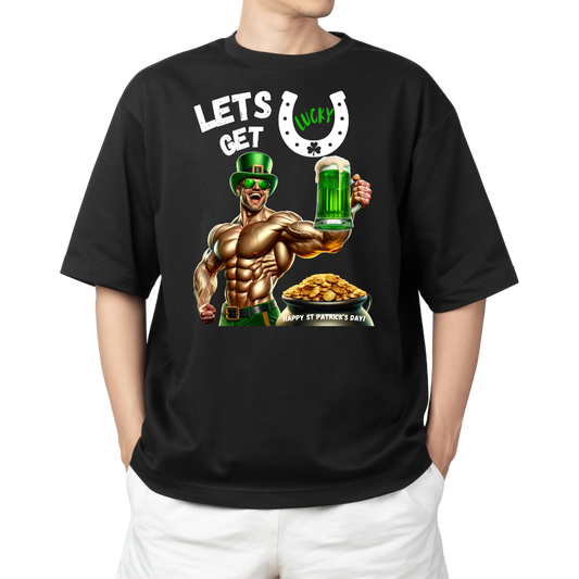 St Patrick's Day T-Shirt Let's Get Lucky! Party Leprechaun Irish Festive